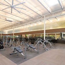 Equipment area of LA Fitness in Perinton Square